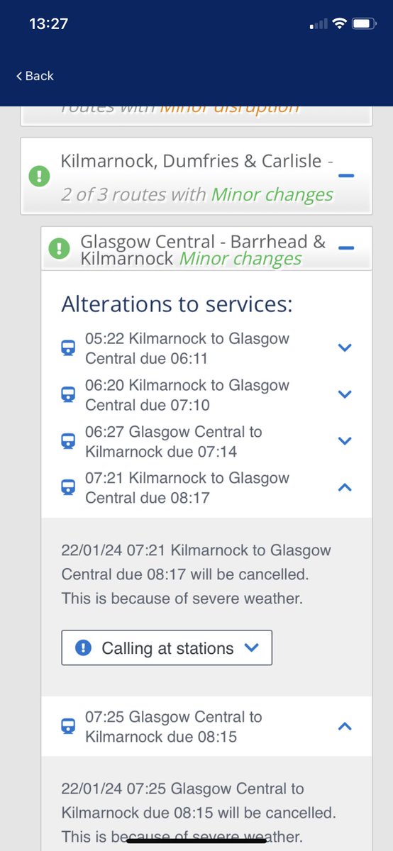 branniganger's tweet photo. @ScotRail how can every train being cancelled be classed as “minor
Changes” https://t.co/kicLDwS7OM