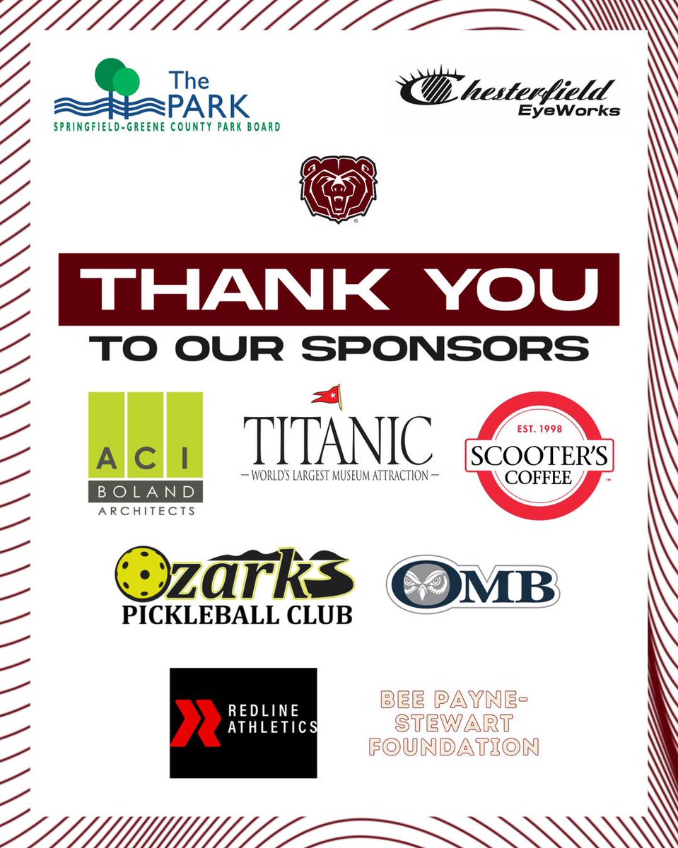 A big thank you and shoutout to our sponsors of the third annual “In a Pickle with the Bears” Pickleball tournament and Fundraiser.