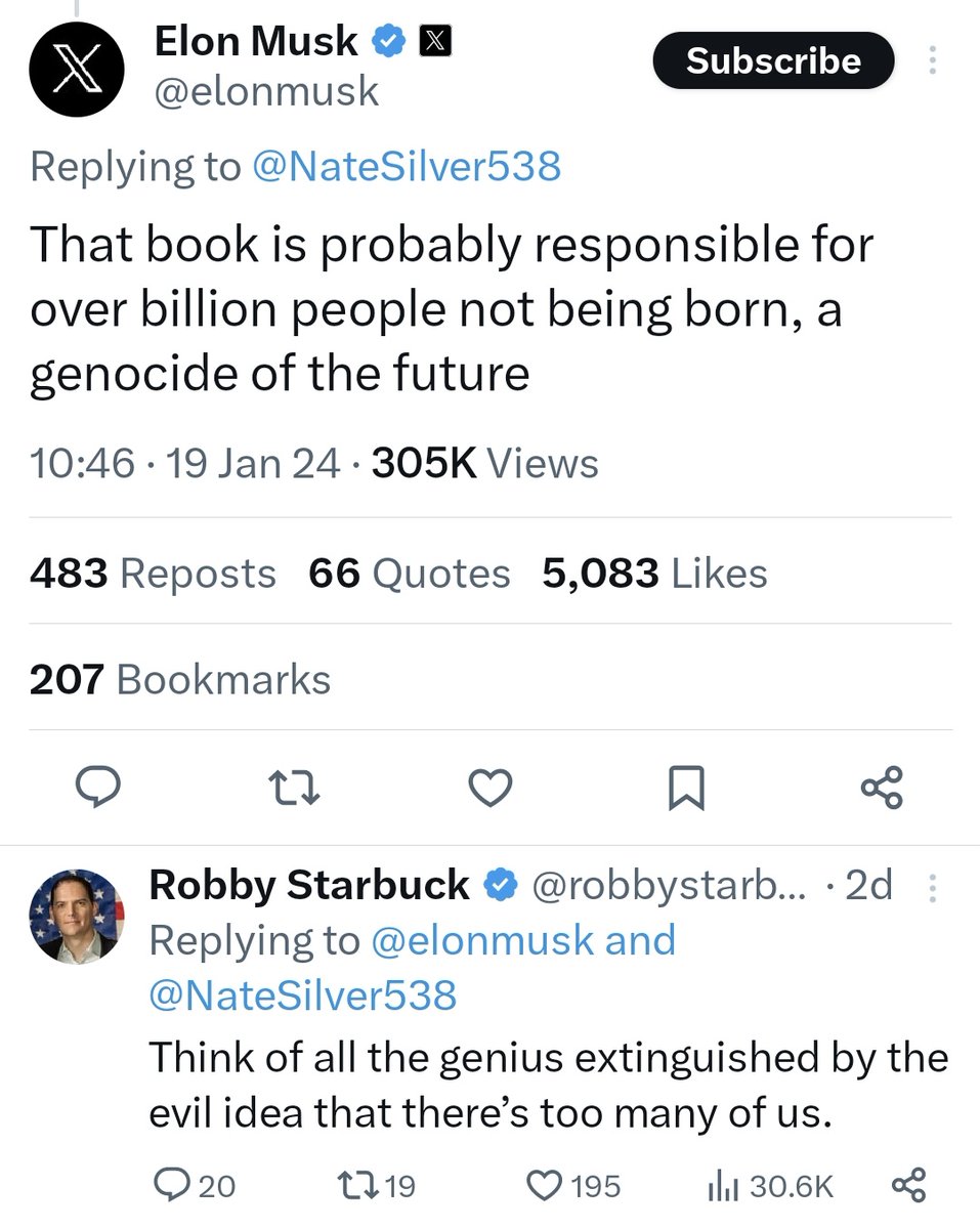 By this logic, it is genocide that wealth has been concentrated and squandered by the likes of Musk. How many billions could have lived better lives if these ppl didn't hoard resources and wealth? Also, seems Musk ok with some uses of the word 'genocide' it seems.