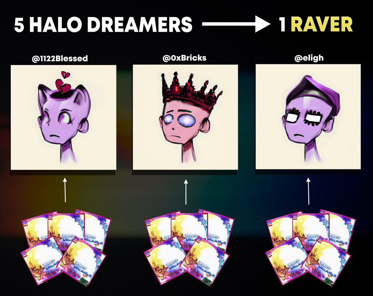 jadynviolet's tweet image. I wanted to truly tie two worlds together the best way that I can

@soundxyz_ 🤝 @RaverRealm 

Creating different tiers for my music collectible ecosystem is something I am very excited about

The collectors who collect 5 Dreamers

Get airdropped 1 premium Raver collectible 🎯