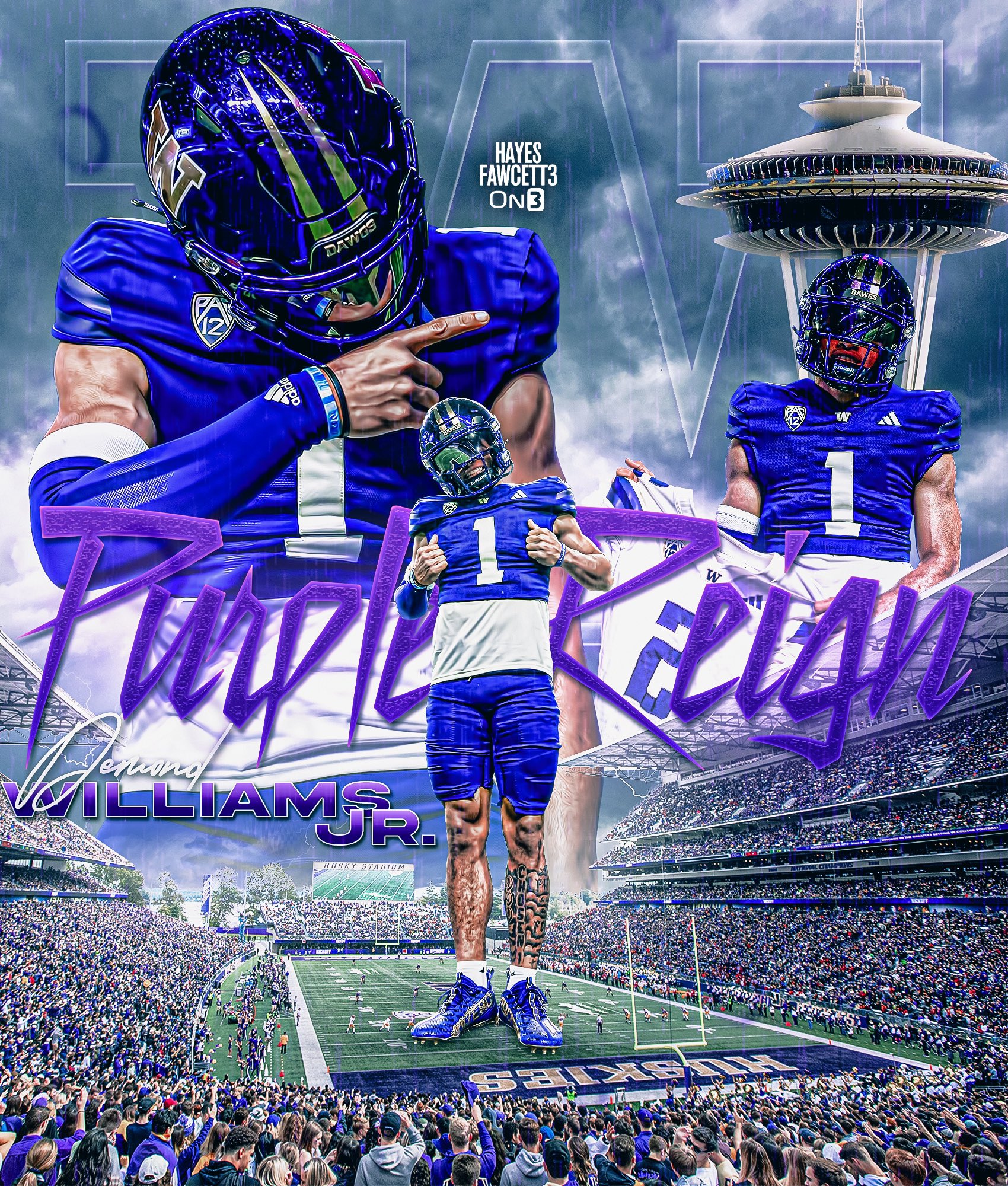 Hayes Fawcett on X: BREAKING: Former Arizona QB Demond Williams Jr. has  Committed to Washington, he tells @on3sports The 5'11 180 QB was an Elite  11 Finalist & All-American Bowl QB Four-Recruit