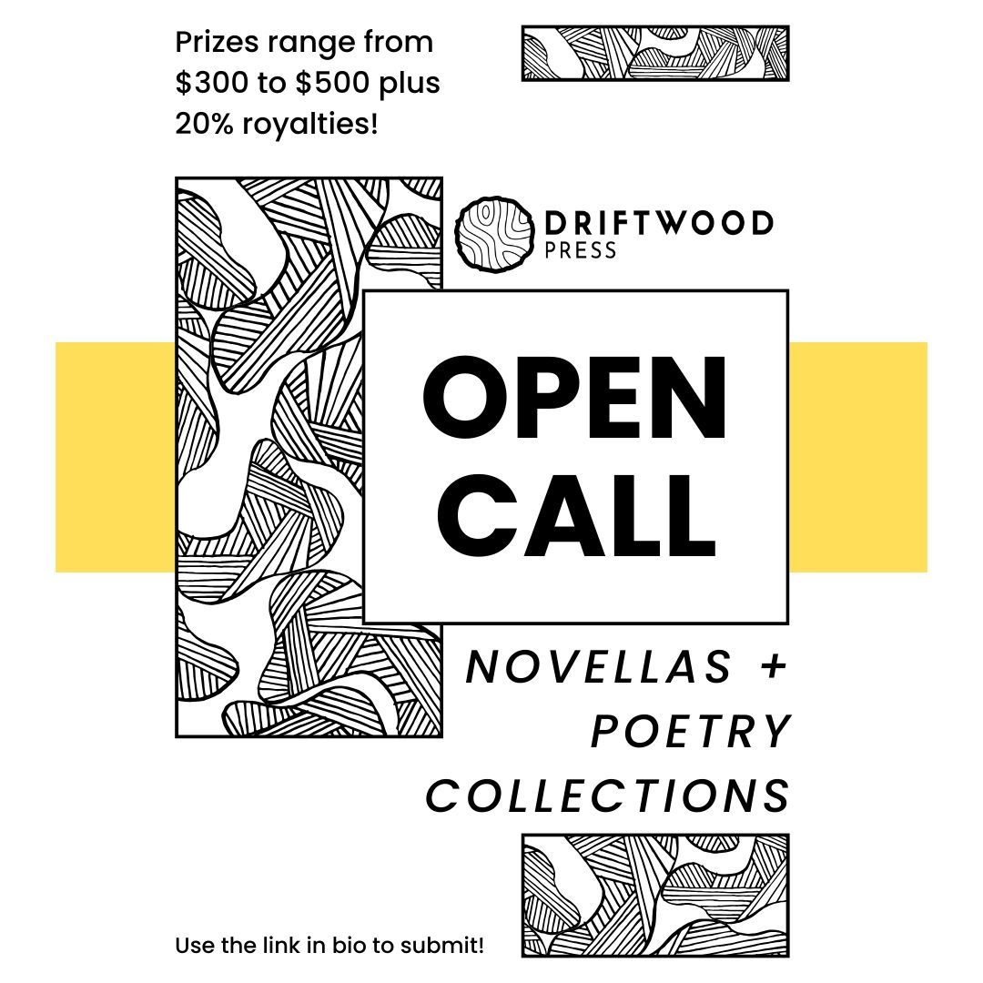 Open call for novellas and poetry collections! Use the link in our bio to submit for the chance at a cash prize and 20% royalties. #poetrycollections #novellas #callforsubmissions