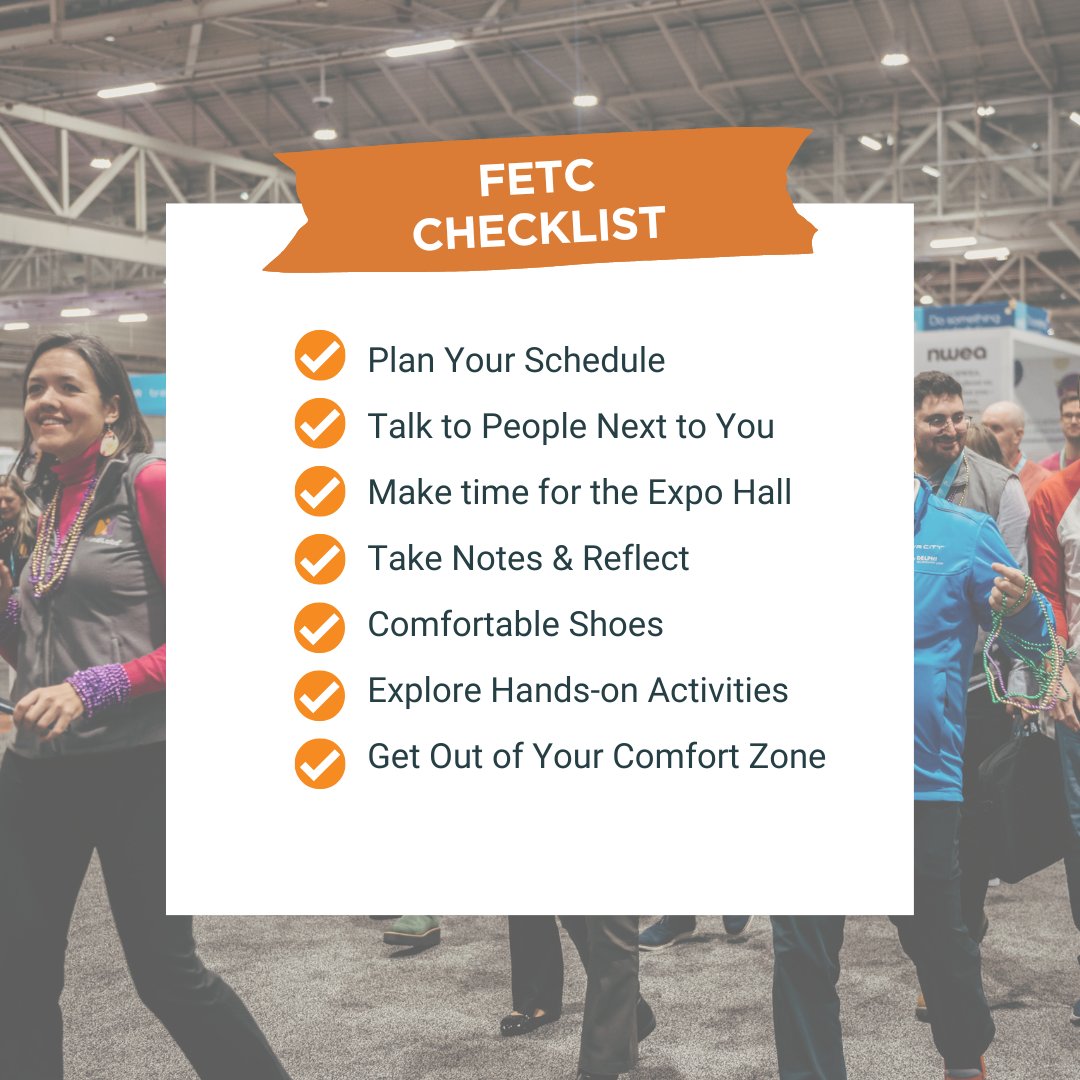 fetc's tweet photo. Helpful tips to make the most of your experience at #FETC 💡📓
Remember to enjoy the experience and take advantage of the opportunity to learn, network, and have fun! https://t.co/b8mXiZCnRi