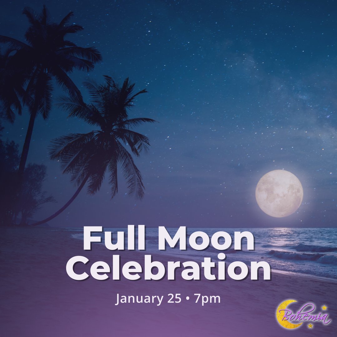 LunaBohemiaShop's tweet image. Join us for an evening of magic and community at our monthly Full Moon Celebration!

🎟️ Visit our website or call us to reserve your spot!
📞 786.274.0123
🌐 lunabohemiashop.com 

#LunaBohemiaShop #FullMoon #FullMoonRitual #ShopMiami #FullMoonMagic