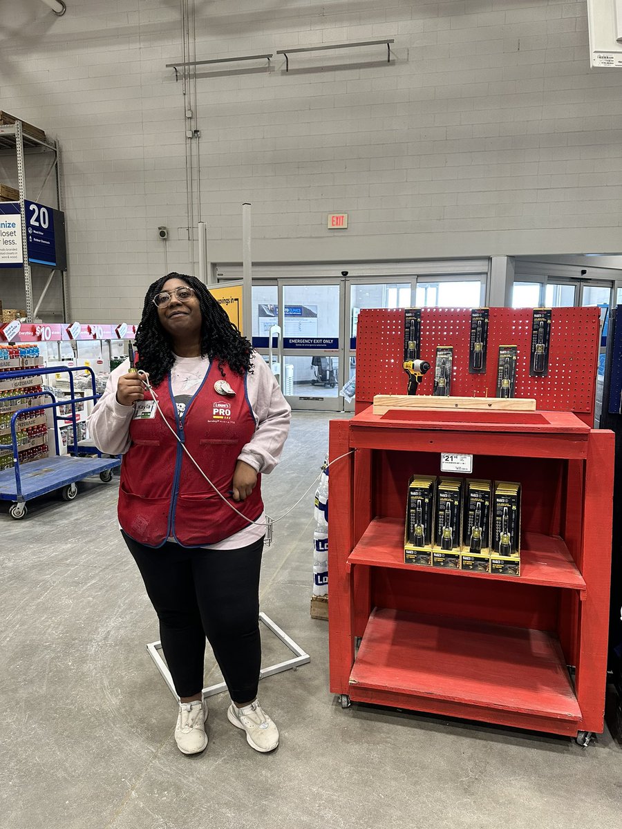 Kayla is super excited to show off the Klein 11-in-1 impact tool to our customers at 2458! #R1Demos <a href="/TSeagle2458/">TonySeagle2458</a> @som2to <a href="/BenitoKomadina/">Benito.Komadina@Lowes</a> <a href="/kennygrimsley/">Kenny Grimsley</a>