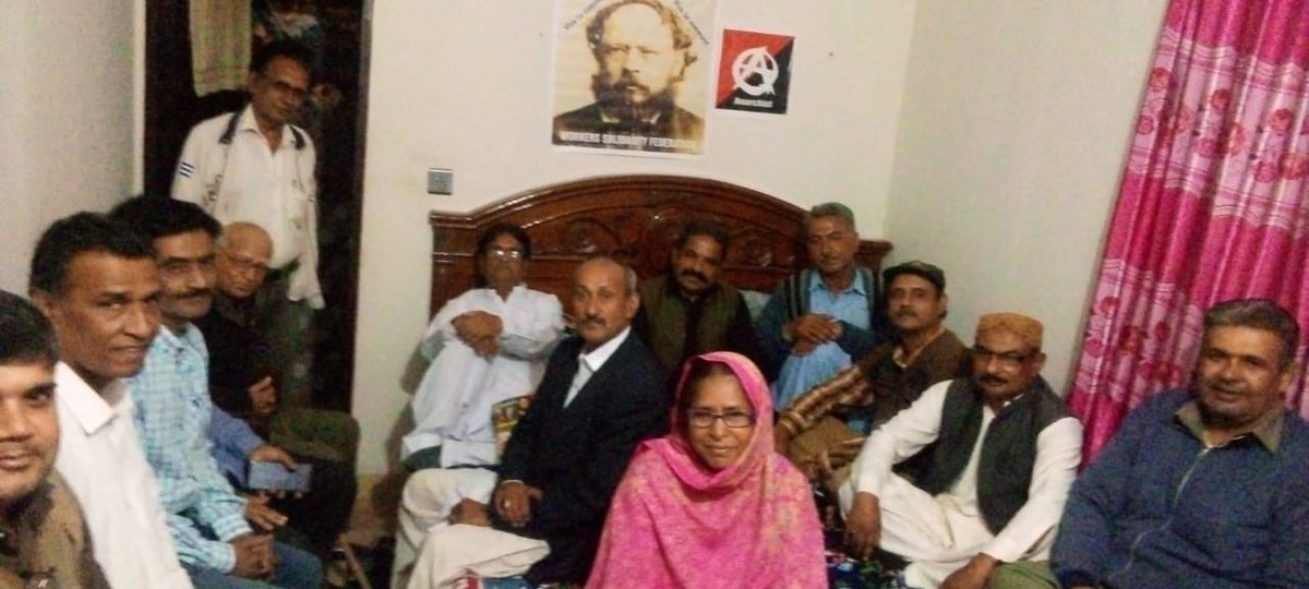 WorkersSolidar1's tweet image. WSF-Pakistan comrades paying tribute to the great Joseph Proudhon on his death anniversary!