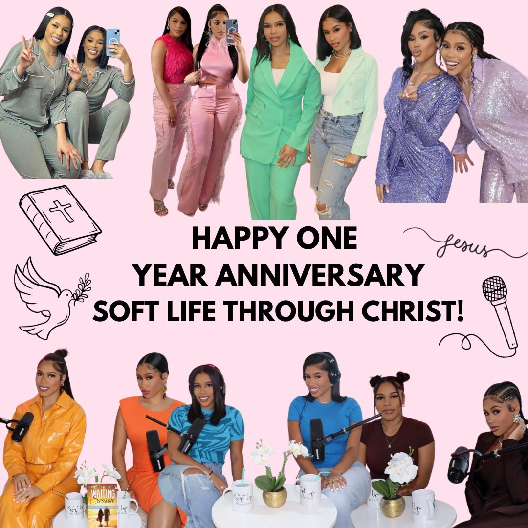 softlifetc's tweet photo. Celebrate with us today!!!!!!🙌🎉💕 As we thank God for our platform. COMMENT BELOW how you found out about Soft Life Through Christ and how has it improved your relationship with Jesus 💕 https://t.co/iU34hVANhc https://t.co/OAUBaz1AZv