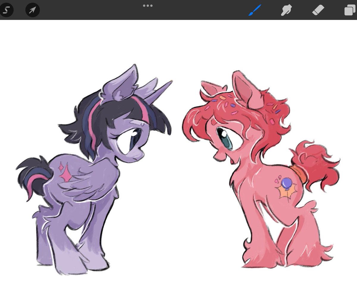THEM 💜💕 #MyLittlePony #MLP #twilightsparkle #pinkiepie