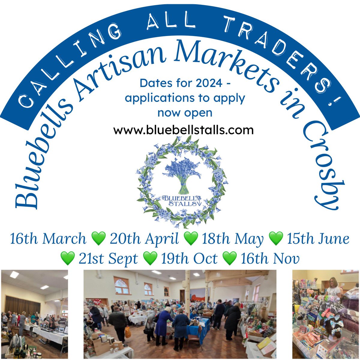 Calling all traders !
Get in touch and book in! 

#stallholders #makers #artisan #makers #smallbiz #crosby #liverpool