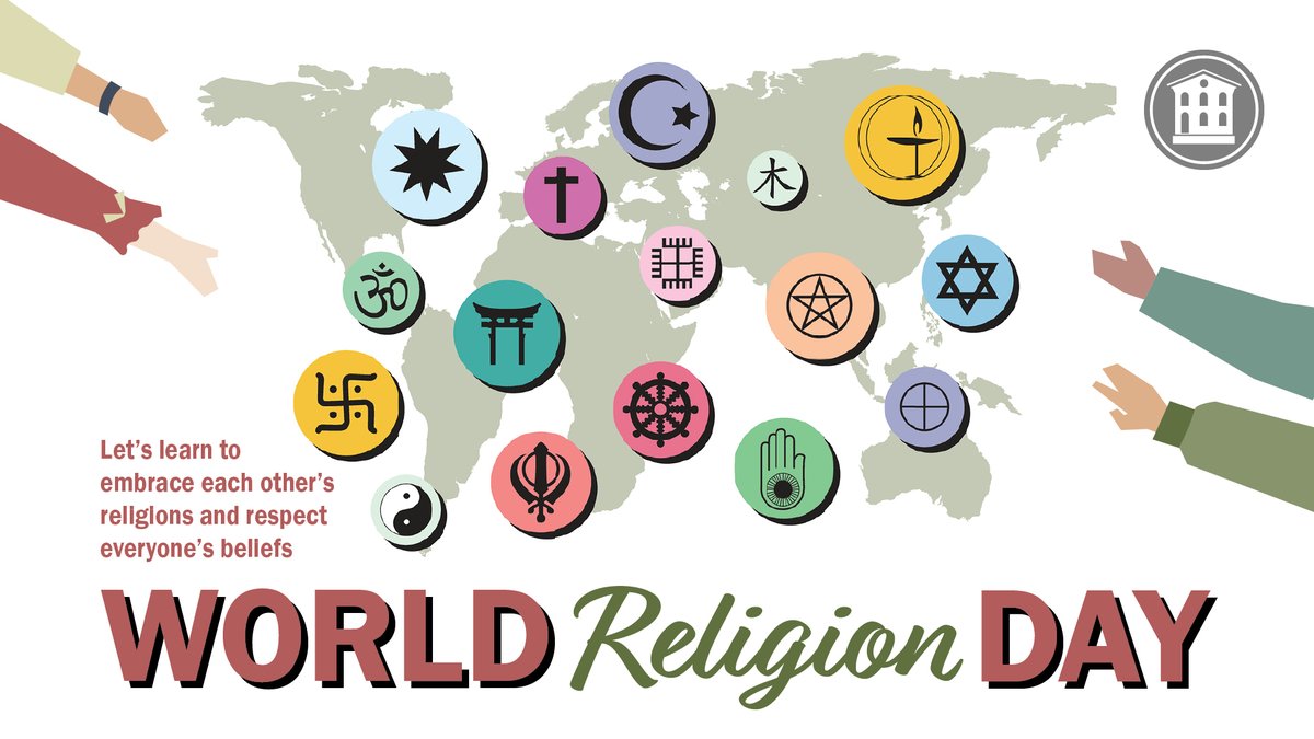 Embracing diversity on World Religion Day! 🌟 Today, let's celebrate the rich tapestry of beliefs that make our world vibrant and unique. May understanding, tolerance, and respect unite us as we acknowledge the beauty of every faith. 🕊️