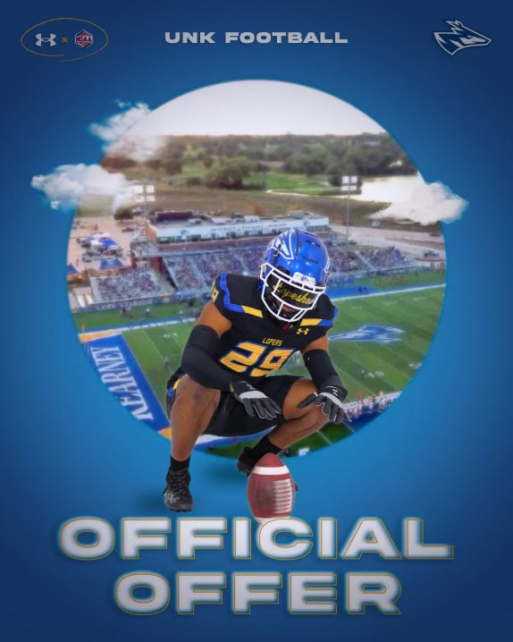 After a Great Conversation with @Pick6_Lee and visit to the University of Nebraska Kearney i am Thankful to Announce i’ve received an official offer to Continue my Academic and Athletic career. @MathiasPrice @Coach_JNovotny @mercerjer @FFCHSAthletics @ffchsfootball @ColtonCamba