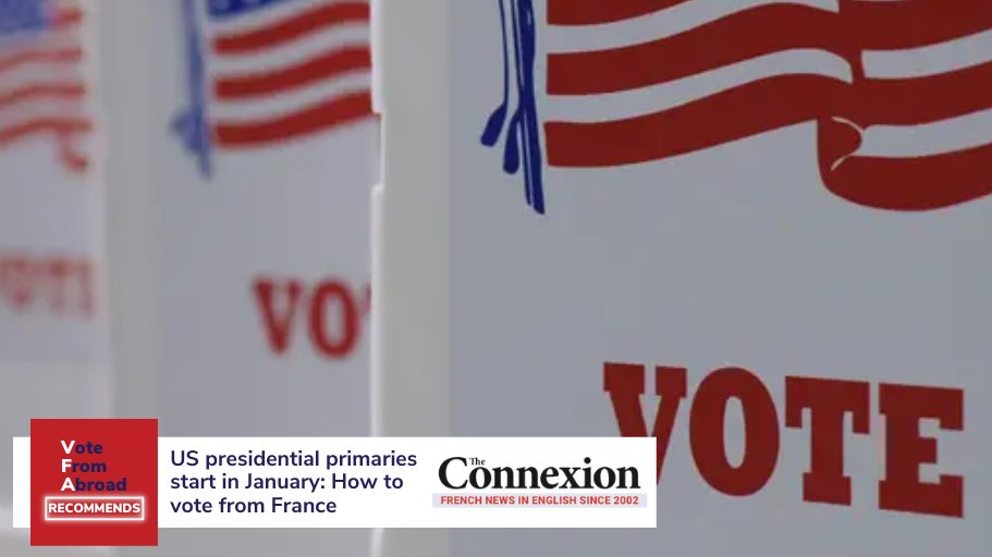 Are you a #USCitizen living or studying in France? Learn how to #VoteFromAbroad in this @TheConnexion article: ow.ly/9U4250QrYrA. #VoteFromAbroad #RegisterToVote #AmericansOverseas #AmericansInFrance #Elections2024