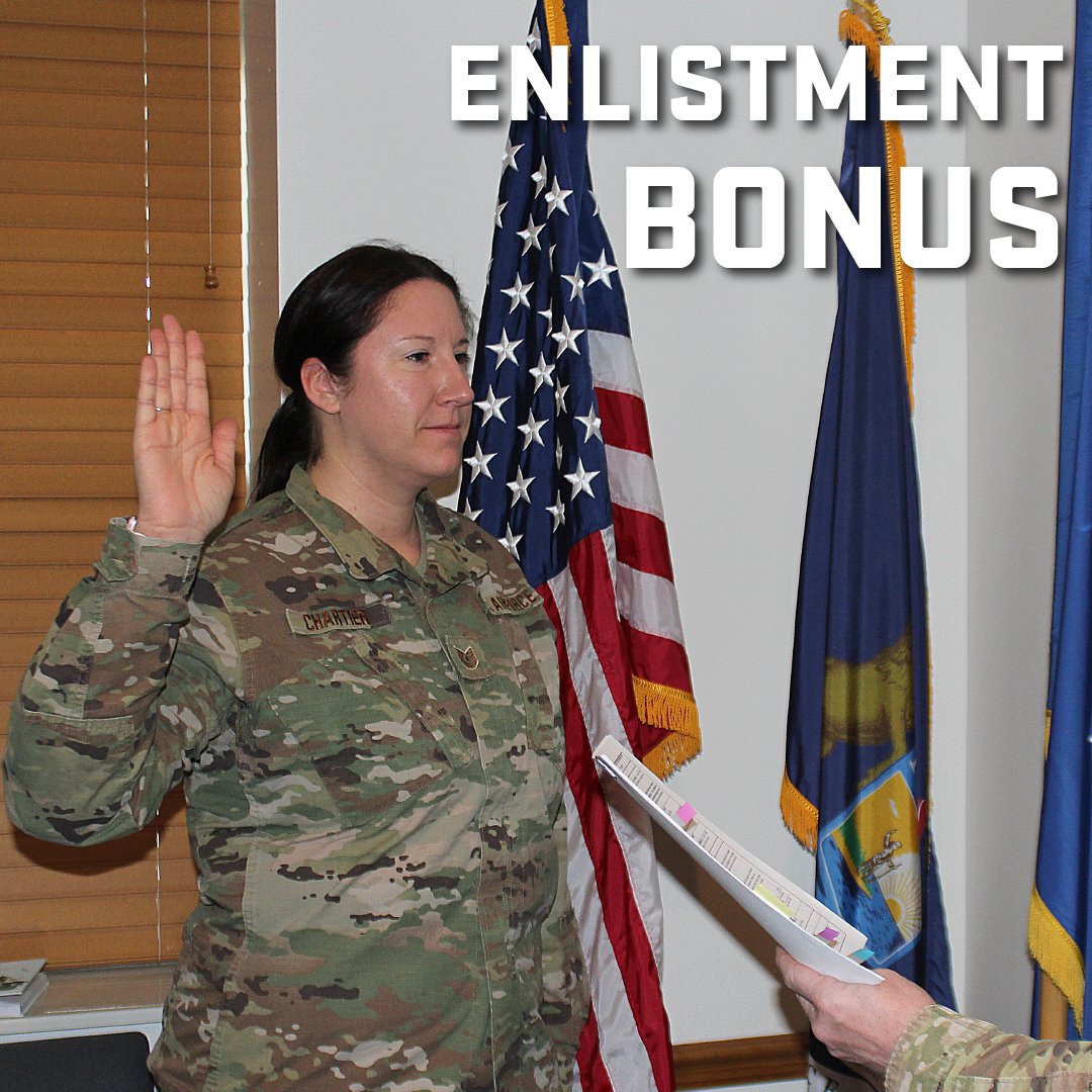 An enlistment bonus, you say? It’s like a reward. 🤑