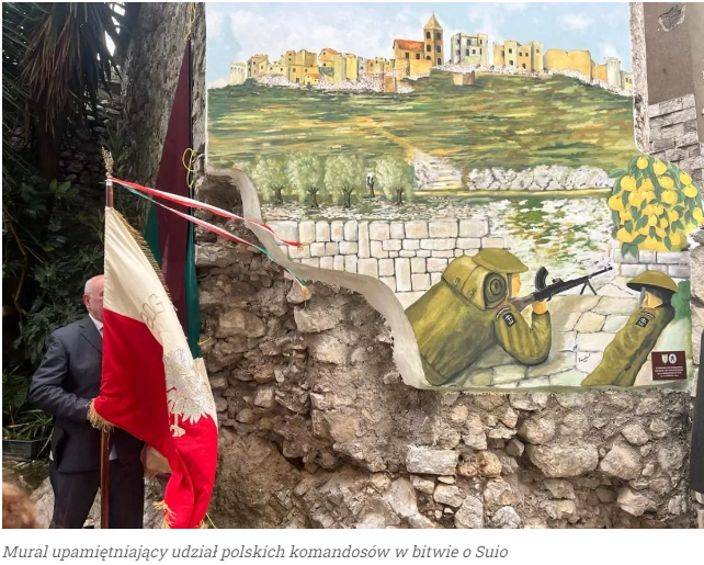 ZaPLMundurem's tweet photo. Niewielu Polaków słyszało o miejscowości Suio i o tym, że tam nasi rodacy zginęli kilka miesięcy przed główną bitwą o #MonteCassino
W #Suio odsłonięto tablicę honorującą czterech 🇵🇱 polskich komandosów z 1 Kompanii Commando, poległych 18 stycznia 1944 r w trakcie Operacji Panther https://t.co/R9kW18EzKq