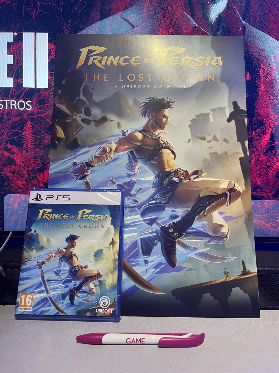 Bienvenido a la familia y como siempre un gustazo comprarlo en @VideojuegosGAME menuda lámina se han marcado @Ubisoft_Spain @PlayStationES #princeofpersia #ps5