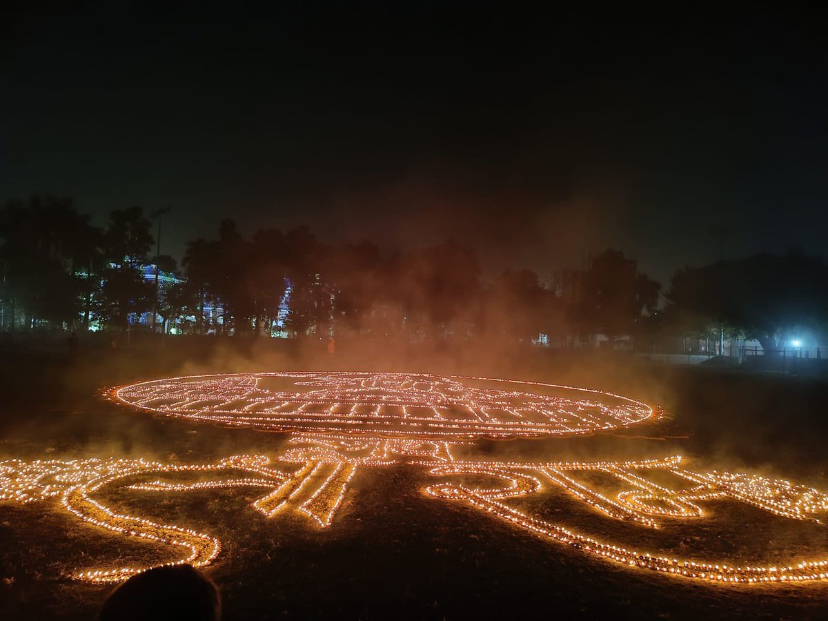 NITPatna1's tweet photo. Dipotsav at NIT Patna: Auspicious celebration of "Pran Pratistha" of Prabhu Shri Ram Lala. https://t.co/kIPMCLkVN1