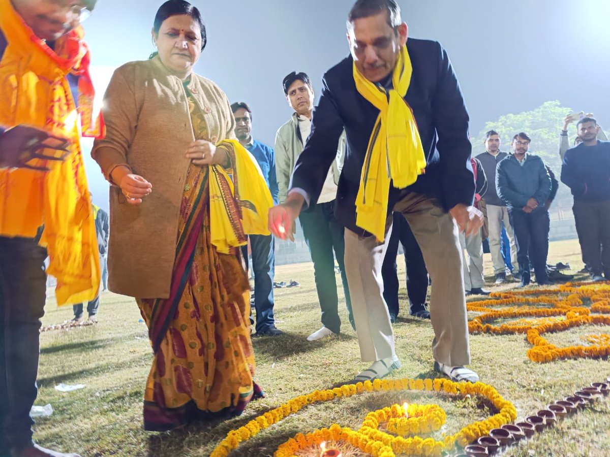 NITPatna1's tweet photo. Dipotsav at NIT Patna: Auspicious celebration of "Pran Pratistha" of Prabhu Shri Ram Lala. https://t.co/kIPMCLkVN1