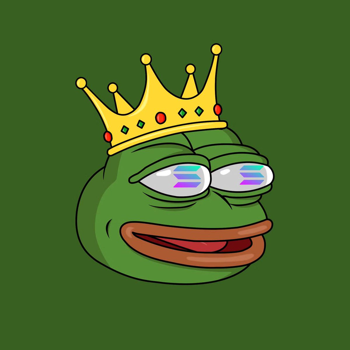 The king is back BUT on Solana 👑🐸