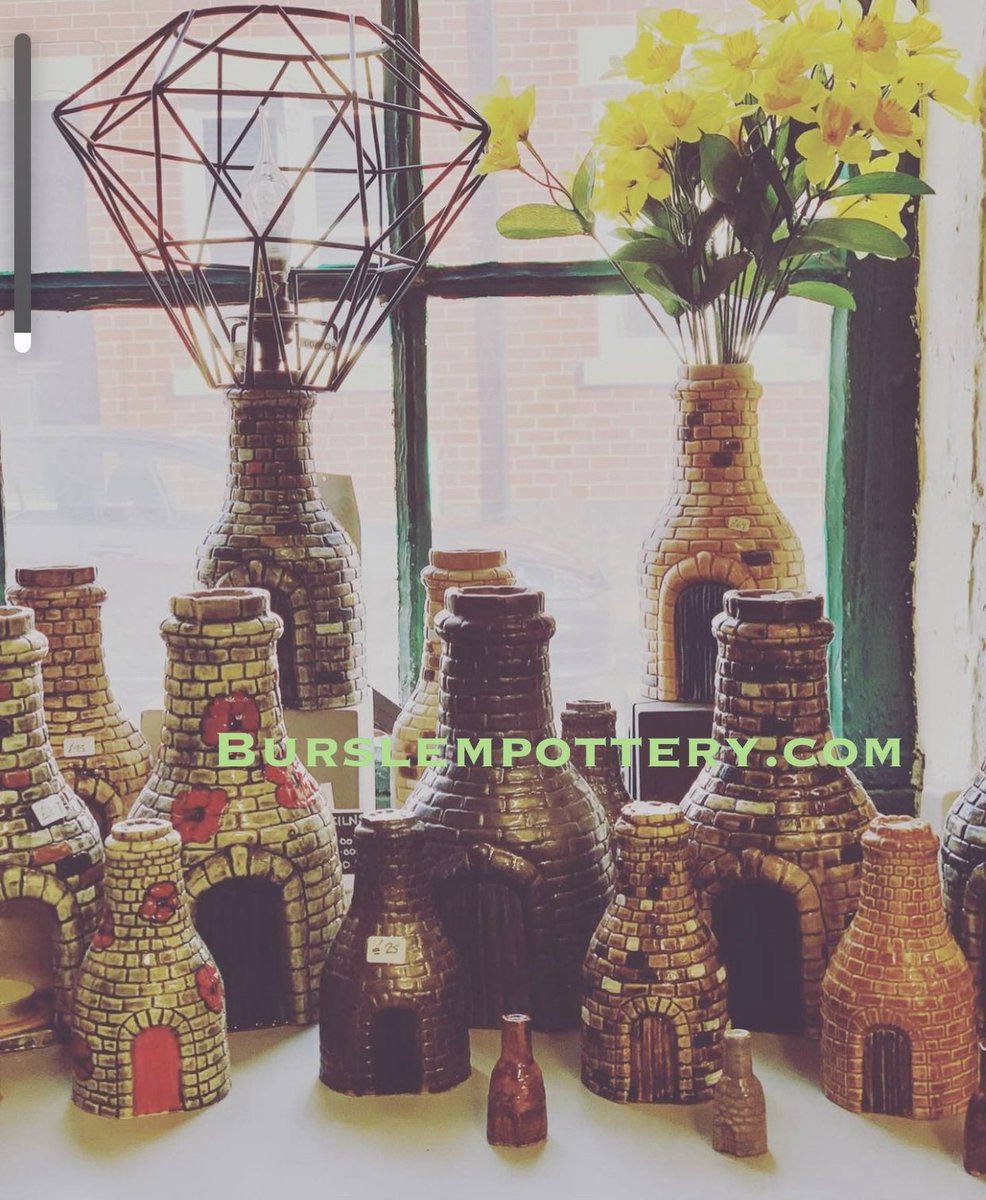 This is just some of Burslem Pottery bottle kilns that we have in stock in my studio at which have been going for over 10 years available in 3 sizes burslempottery.com #handmadegifts #pottery #madeinstokeontrent