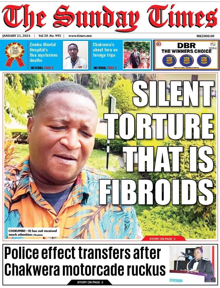 MatongaMercy's tweet photo. Fibroids hardly make headlines because are not a largely killer disease but women are losing reproductive organs, living in pain both physical and mental. As a female journalist, its stories like these I feel needs to be reported more. Read my report.@Times360Malawi https://t.co/HpW4L5pt5M