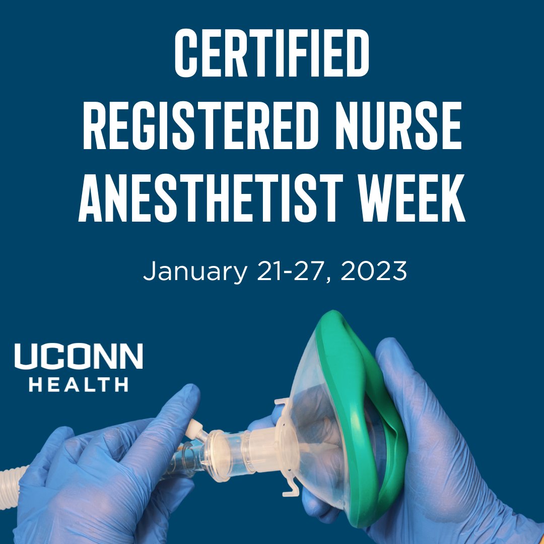 uconnhealth's tweet image. Certified Registered Nurse Anesthetists are widely trusted, highly skilled, and advancing patient care. During #CRNA week, we thank them for the amazing work they do.