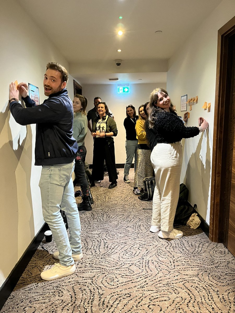 UKGovcamp attendees being their usual resourceful selves with an impromptu corridor session ❤️ #ukgcXL