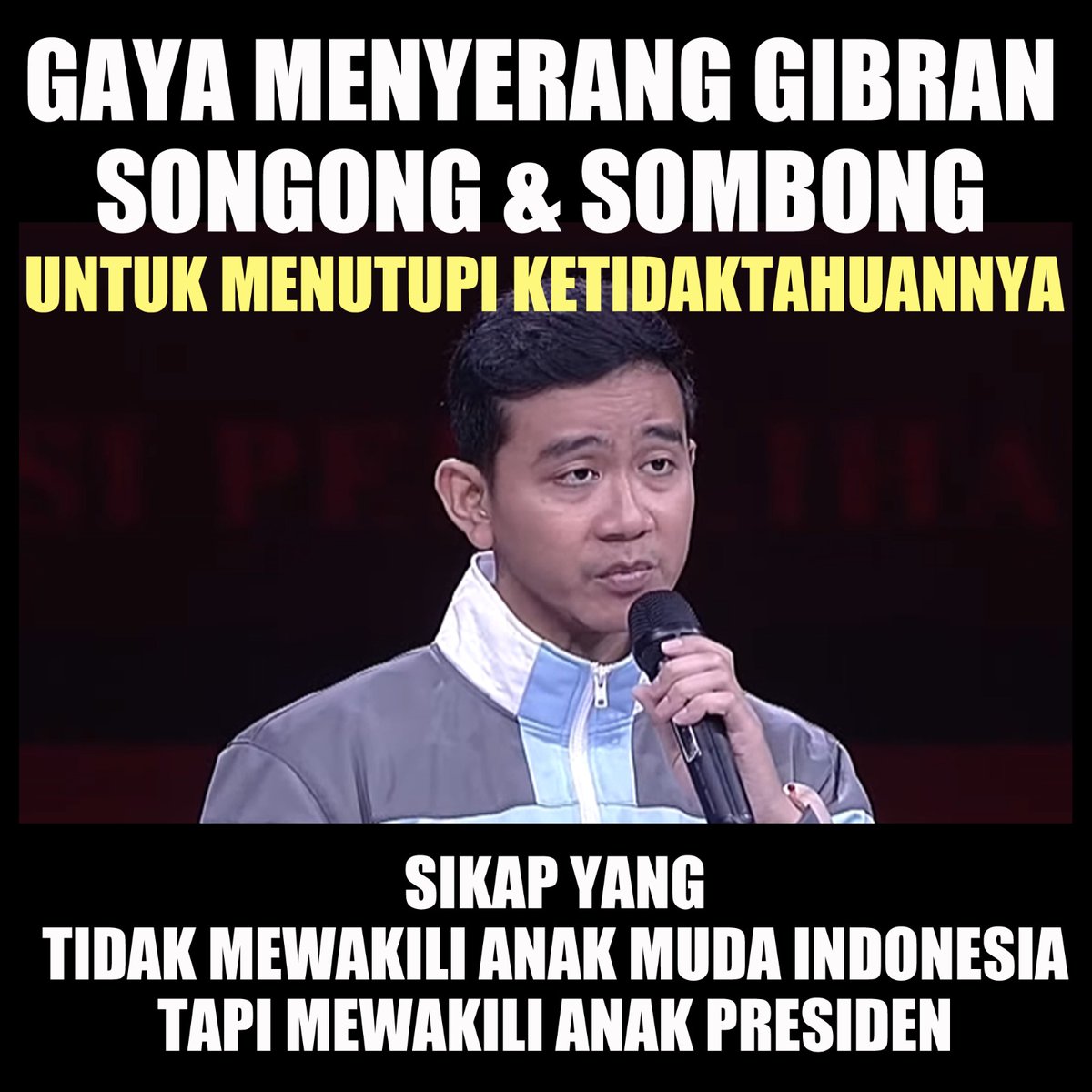 Sebagai Penutup Debat ke 4 malam ini.

Cak Imin Nilainya 6 dari 10
Prof <a href="/mohmahfudmd/">Mahfud MD</a> 8 dari 10

Khusus buat Gibran Asam sulfat.
Nilainya 0 dari 10.
Minus Adab
Minus Etika

Yang setuju pasti Repost.
#GibranGakAdaAdab