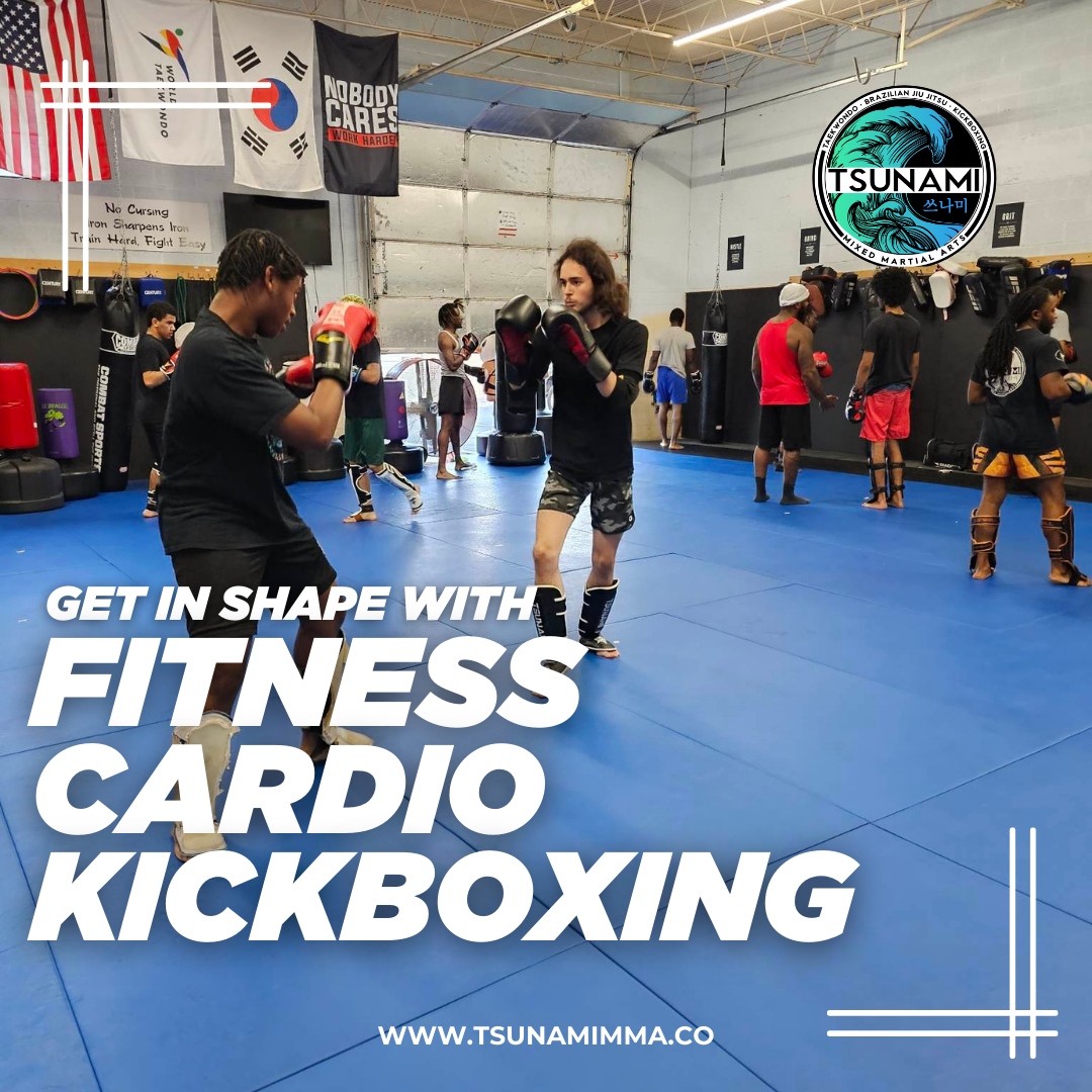 Ready to kick your fitness up a notch? 

Let's punch, kick, and sweat it out together! 🥊

#FitnessKickboxing #TsunamiMMA #TransformTogether #mixedmartialarts #JoinUsNow #MartialArtsJourney