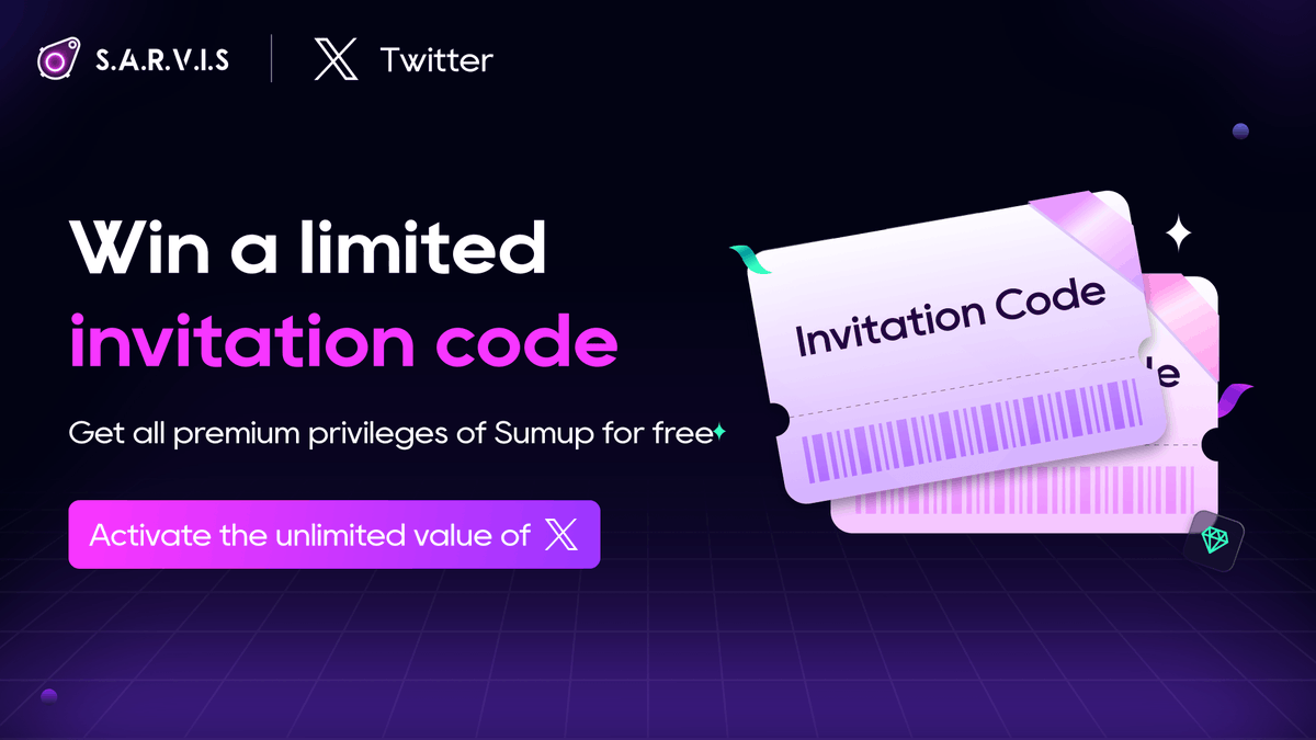 AiSarvis's tweet photo. 💡Benefits of DID:
1️⃣1 DID invitation code = 1 SRVS.
2️⃣When the invited user enters the invitation code, both the inviter and the invited user will receive 1 #SRVS.
3️⃣Obtain credentials to unlock advanced features of #Sarvis AI-SumUP.
4️⃣Staking SRVS to earn additional income.
5️⃣Earn rSRVS and #Airdrop rewards.
👉To Win:https://t.co/tAgFeU4YbX
#BRC20 #BTC #Web3Go #AI