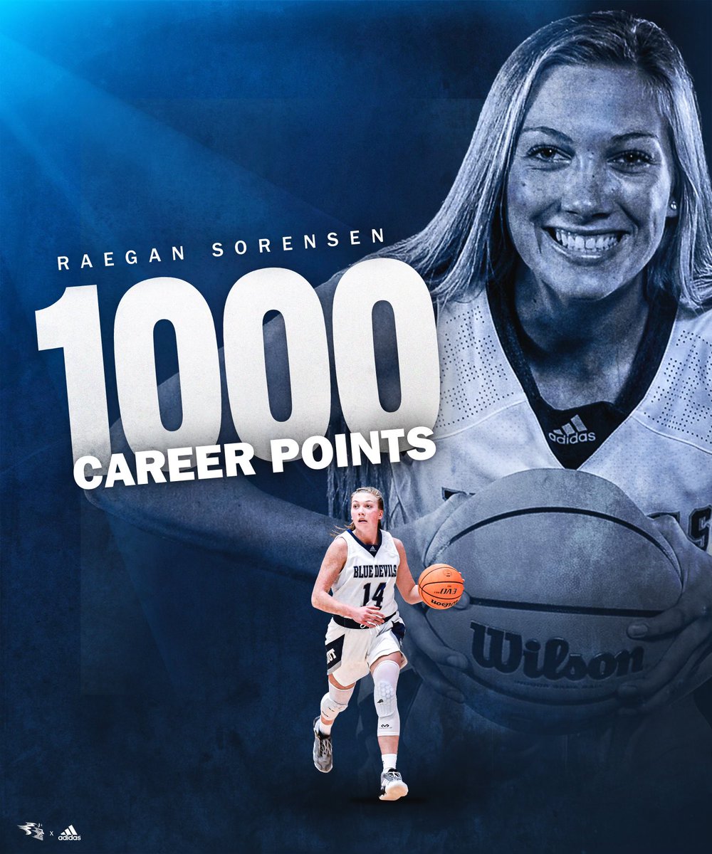 Congrats to <a href="/BlueDevilsWBB/">UW-Stout Women’s Basketball</a>’s Raegan Sorensen on joining the 1000 point club!