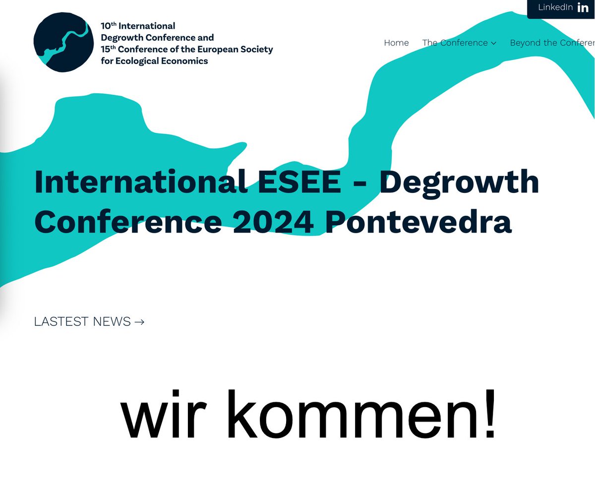 Am Freitag habe ich kurz vor Einsendeschluss noch ein Abstract für die ESEE/degrowth-Konferenz in Pontevedra, Galizien eingereicht.
Ich habe wieder vor, mit dem Zug anzureisen, denn: terran werden ist ja nicht schwer. Mal sehen. fritz.hinterberger.com/pontevedra-wir…