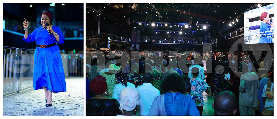 SCOANTBJoshua's tweet photo. Before  leading the saying of The Grace, Pastor Evelyn Joshua tells the people  to declare: “I am a citizen of Heaven. Whatever I say here will be bound  in Heaven! May the blessings, healing, deliverance you received today  remain permanent in your life! Rejoice and be glad!” https://t.co/qJ6tsYniZi