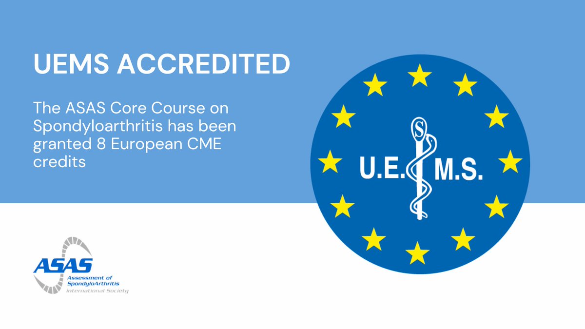 A reminder - The ASAS Core Cores has UEMS accreditation!