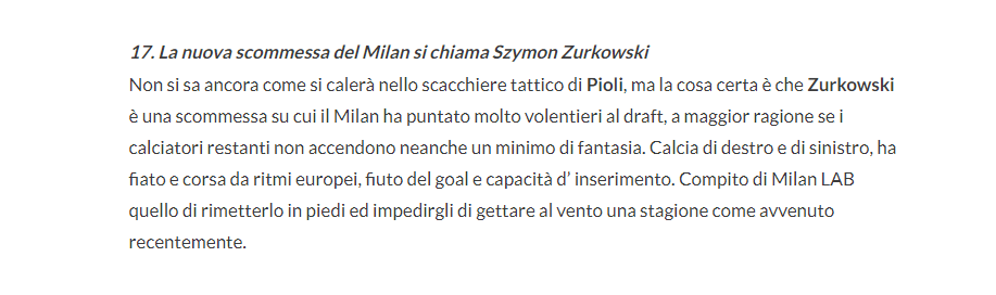 In estate in un pezzo per <a href="/riservadilusso/">riservadilusso</a> avevo consigliato al Milan di prelevare Szymon Żurkowski dallo Spezia appena retrocesso.

Sono pazzo? No, sono solo un visionario...

🍷

#EmpoliMonza