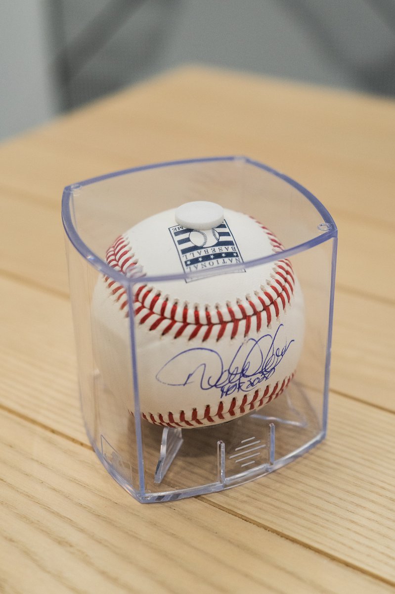 The Captain was elected to the @baseballhall OTD in 2020! Repost for a chance to win this autographed Derek Jeter ball.