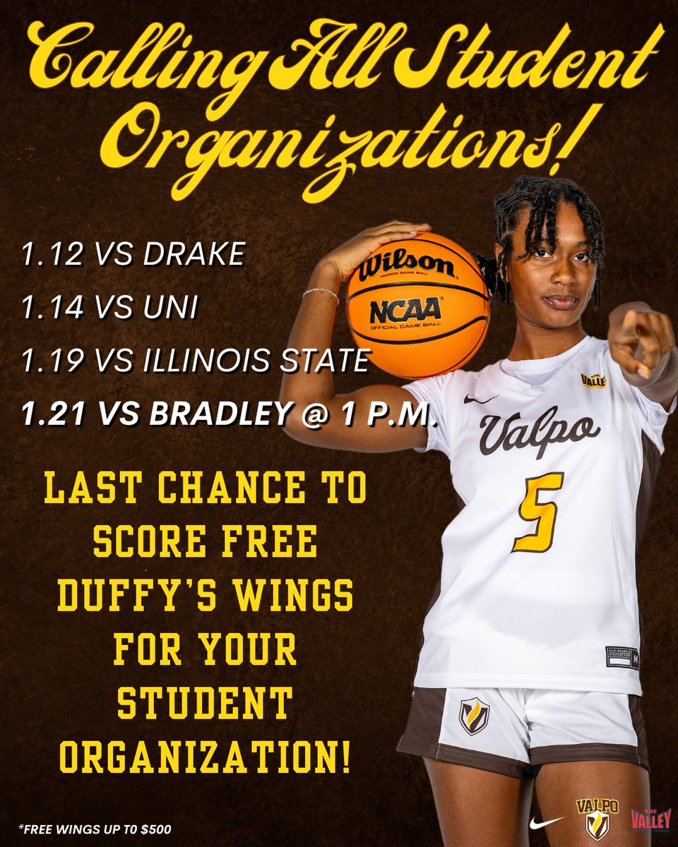 ‼️FINAL game to score FREE wings‼️ A VERY close race between 2️⃣ student organizations! Who will win?👀 See YOU there🫵🏻