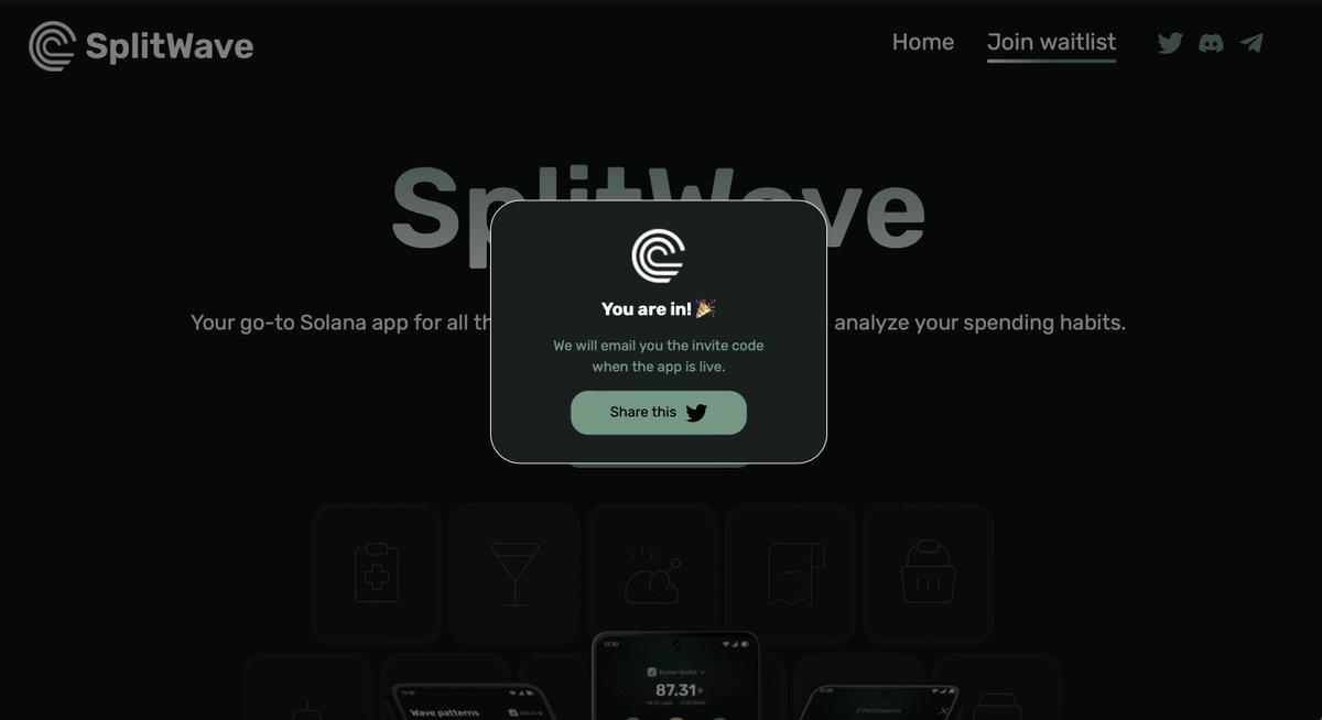 splitwaveapp's tweet image. Did you secure your spot ?   

Join here 👇
splitwave.app
