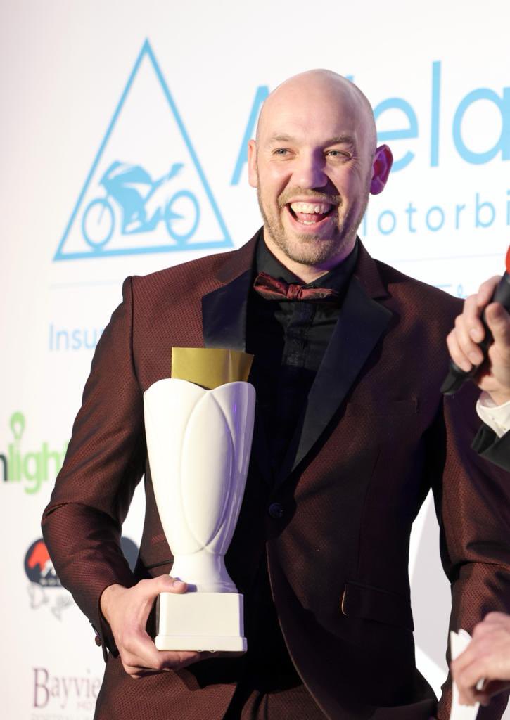 In case you missed the news, I won the IFS International Road Racer of the Year at the @BikeAwards on Friday. It was a great evening catching up with some familiar faces! 😜🤩 @FHO_Racing