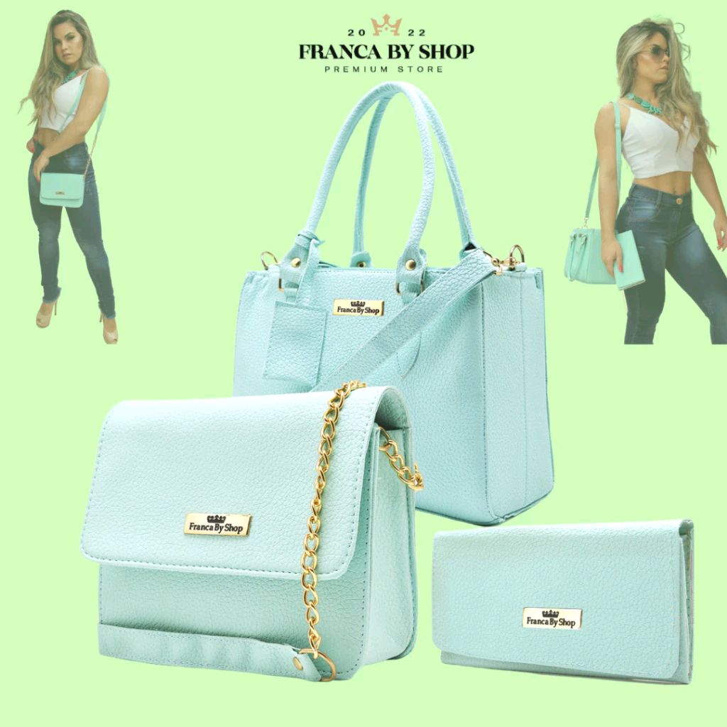 deniscarvalh007's tweet photo. Dê uma olhada em Kit 3 Peças Bolsa Feminina Atacado Revenda por R$84,90. Compre na Shopee agora! https://t.co/df7Xls2AZz https://t.co/NOZNEz25ch