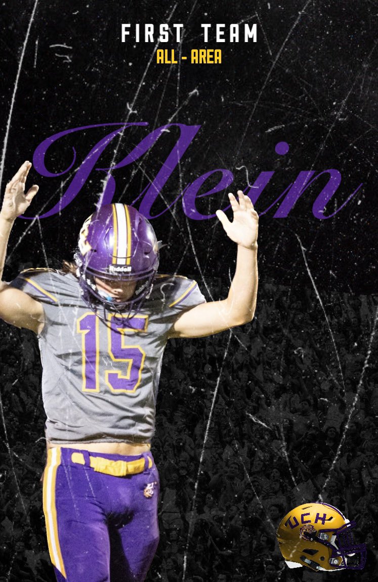 Union Co. Football (@uch_football) on Twitter photo Congrats to <a href="/TrentonKlein2/">Trenton Klein</a> being named 1st team all area Linebacker. Probably not many QBs that can say that. Congrats to <a href="/TrentonKlein2/">Trenton Klein</a> being named 1st team all area Linebacker. Probably not many QBs that can say that.