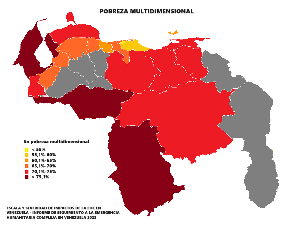 ReporteYa's tweet photo. #21Ene #Venezuela #Pobreza
@luispenavalero: Pobreza Multidimensional (2023) según el último Informe de HumVenezuela

De 20 estados y el Distrito Capital, es el DC el de menor índice: 53,1%

Le siguen Miranda 58,2%, Nva Esparta 60,6% y Carabobo 64,4%

Los más pobres, los fronterizos: Apure 79%, Amazonas 77,9% y Zulia 75,1%