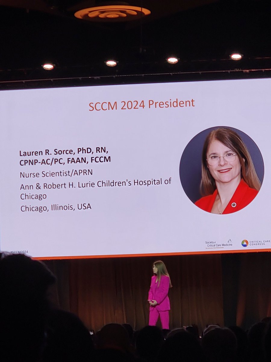 Standing room only to celebrate the growth of our field, and our newly-initiated President,  Dr. @LRSorce ! Huge congrats, and can't wait for the new heights you lead us to. Always inspiring.   #pedsICU #SCCM2024 @LurieChildrens @LuriePICU