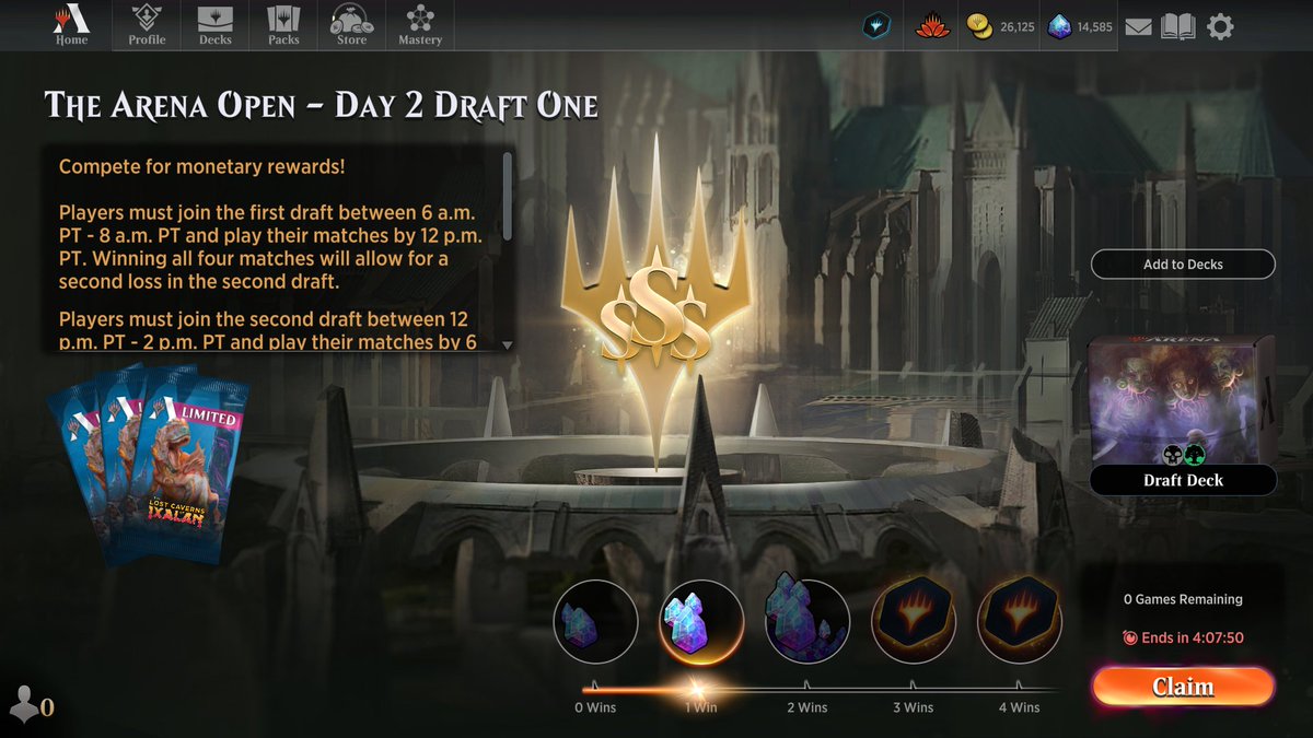 Vanagor_'s tweet photo. 1-3 after mulling to 5 more often than I kept 7, and navigating a draft drier than the desert to a medium BG descent deck (yes I know even wide open black is bad, there were literally no other options). Usual shit, never lucky, etc. 
Driest draft ever:https://t.co/mdgfBH4Wk4 https://t.co/V7YBFLY17N