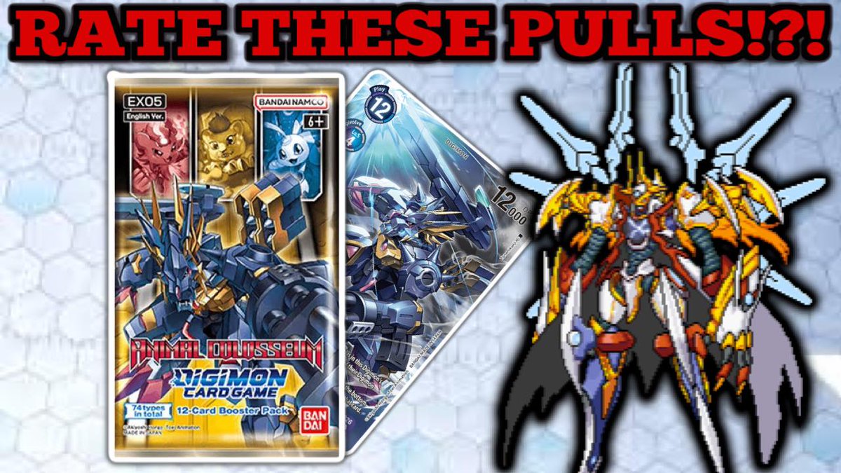 Some Digimon Ex5 pack opening at Dark Sphere London with some music, just relax and see my pulls from these 2 boxes I opened in store on release, hope you enjoy youtu.be/HNyu9p7ca9Y?si… #DigimonTCG #digimon #animalcolosseum #ex5 #packopening #darksphere youtu.be/HNyu9p7ca9Y?si…