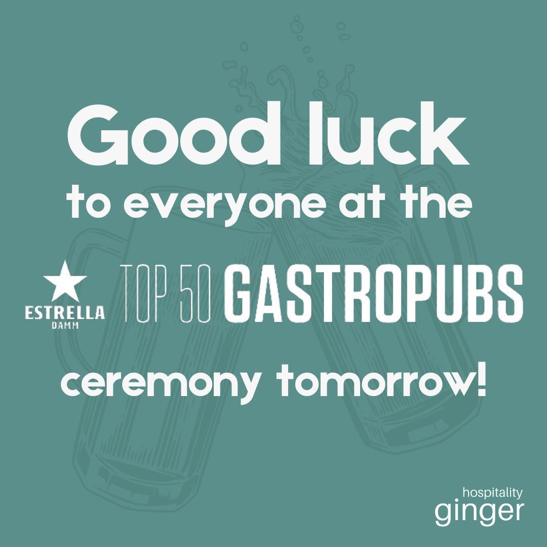 Good Luck to everyone involved in the Estrella Top 50 Gastropubs ceremony tomorrow at last year's winner The Parkers Arms 🍻 #top50gastropubs #gastropub #bestpubs @Top50Gastropubs @EstrellaDammUK @Wiswellman @parkersarms @TheBeehivetweet @blkbullsedbergh @_thebroadchare