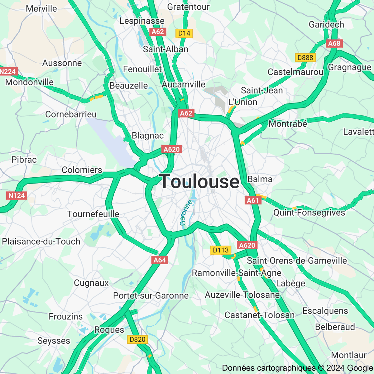 [FLASH 17:00] Trafic routier à Toulouse - toulousetrafic.com #Toulouse #ToulousePeriph #InfoTrafic