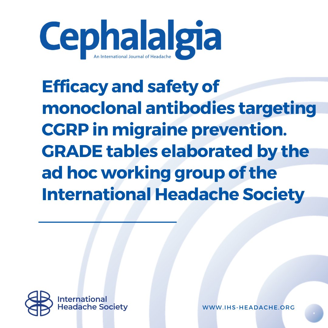 All mAb are superior to placebo for the reduction in monthly migraine days in participants with episodic and chronic migraine.

doi.pulse.ly/g3osrpxyrx
#headache #migraine #cgrp