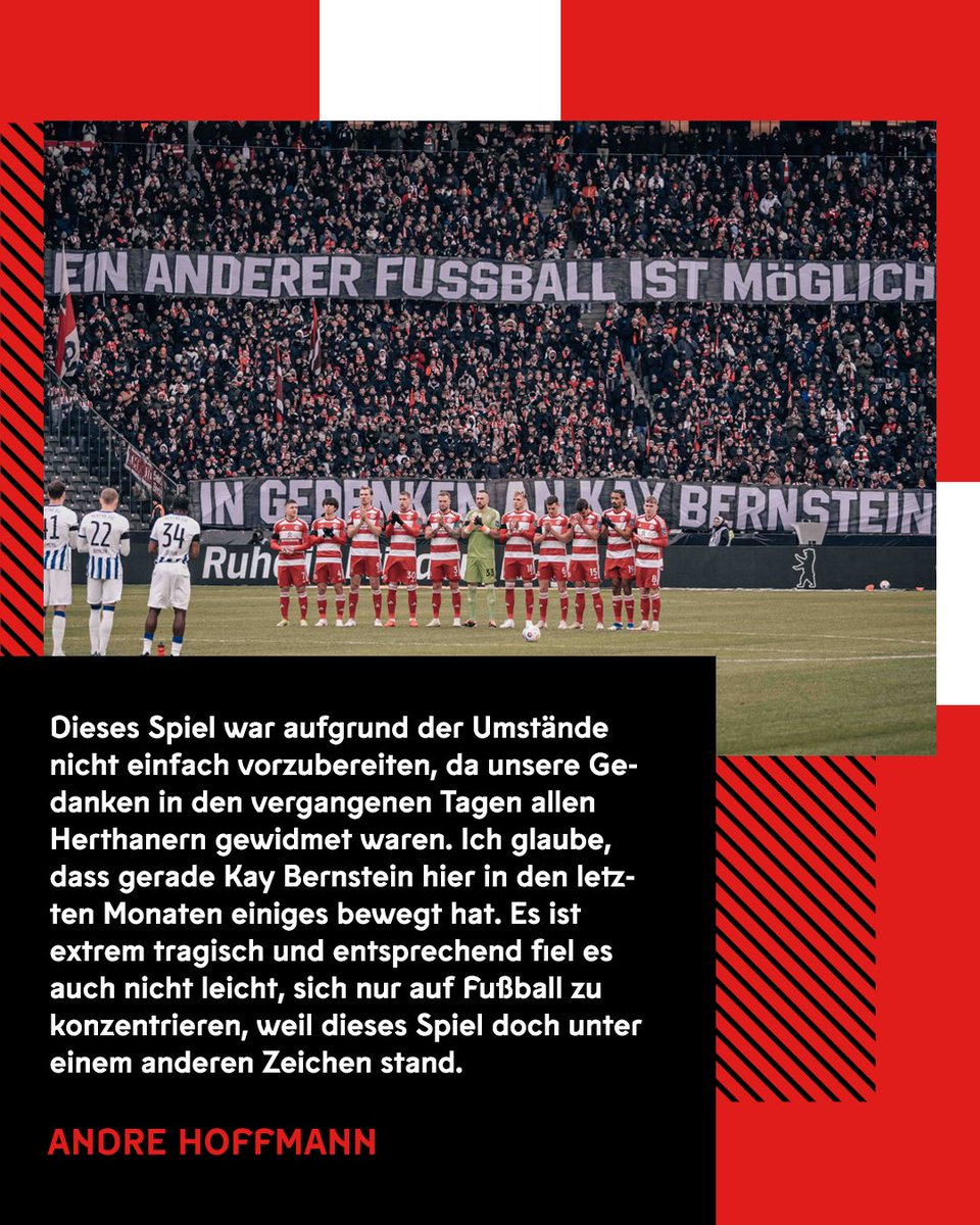 Es gibt im Leben wichtigere Dinge als Fußball. Wir wünschen allen voran den Angehörigen von Kay #Bernstein sowie der gesamten @HerthaBSC -Familie viel Kraft & sind nach wie vor in Gedanken bei Euch. Ruhe in Frieden, Kay! 🕊️🖤 🎙️👉🏻 f95.de/aktuell/news/p… #f95 | 🔴⚪️ | #BSCF95