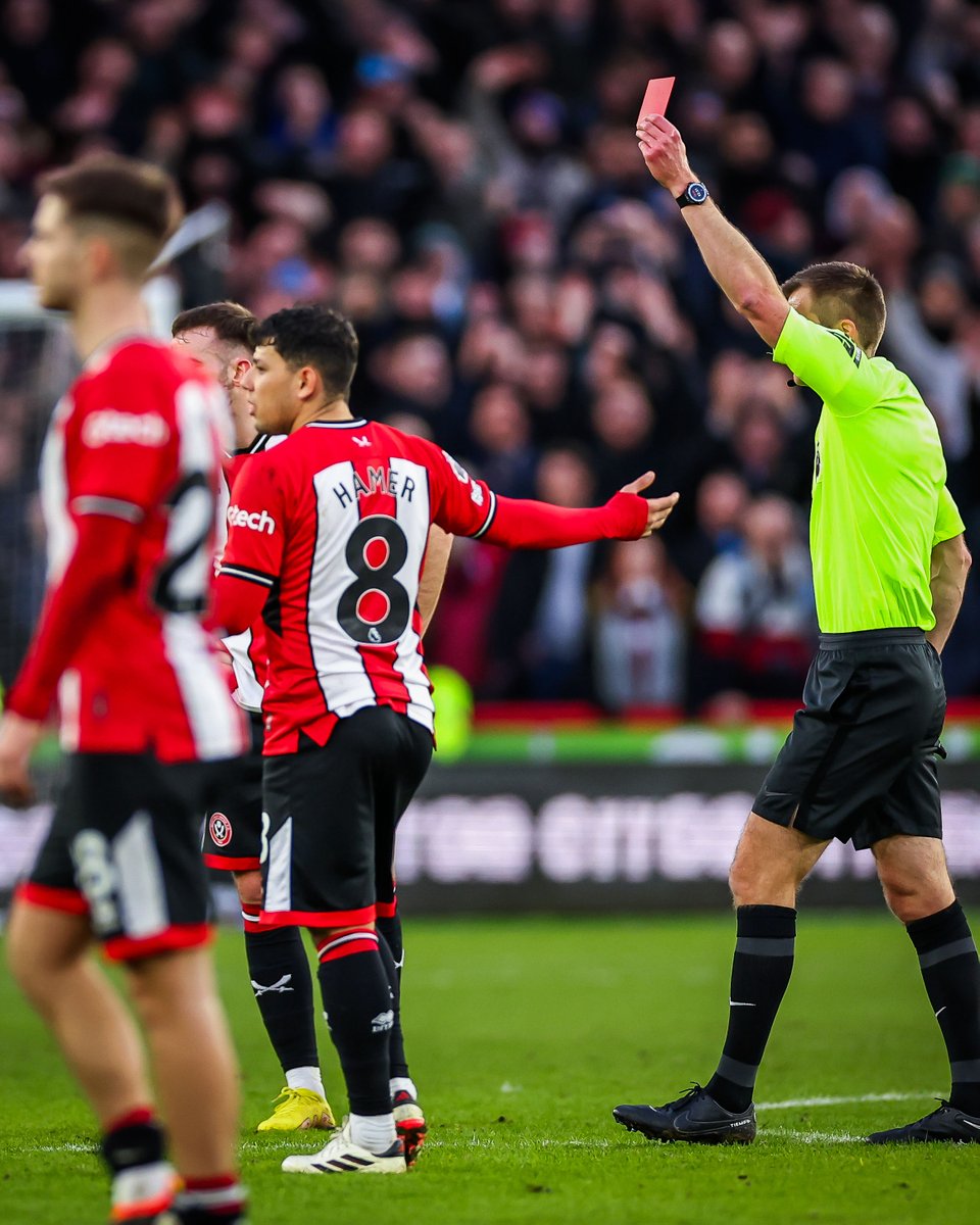 78’—Ward-Prowse gives West Ham the 2-1 lead from the spot 90+1’—Sheff Utd down to 10 after Brewster is sent off 90+7’—West Ham down to 10 after Coufal is sent off 90+13’—McBurnie makes it 2-2 for Sheff Utd from the spot The end to Sheff Utd vs. West Ham was a wild one 😮‍💨