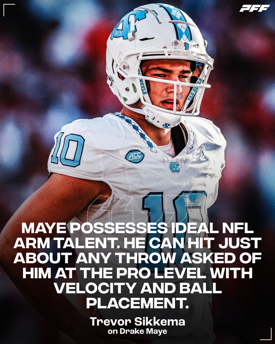 Drake Maye can make ALL of the throws🎯 @UNCFootball